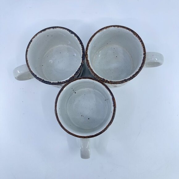 vintage stonehenge midwinter "wild oats" pattern cups and saucers set of 3 - Picture 3 of 7